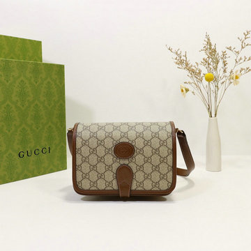 グッチ GUCCI 057-GG671620XK　2021年最新入荷 インターロッキングG付き ミニバッグ 斜め掛け ショルダーバッグ クロスボディバッグ キャンパス