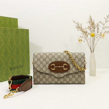商品名称：グッチ GUCCI 057-GG677286XK　2021年最新入荷 ホースビット 1955 スモールバッグ 斜め掛け ショルダーバッグ フラップバッグ クロスボディバッグ レザー