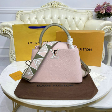 ルイヴィトン LOUISVUITTON 057-M59061D　2021年最新入荷 カプシーヌ MM ハンドバッグ トートバッグ ショルダーバッグ トリヨンレザー