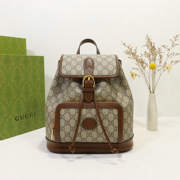 商品名称：グッチ GUCCI 057-GG674147XK　2021年最新入荷 インターロッキングG付き バックパック リュックサック メンズかばん ディパック リュック キャンパス レザー