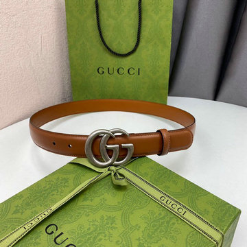 グッチ GUCCI 057-GG655566SGZ　2021年最新入荷 ベルト カーフレザー ダブルGバックル 幅3cm