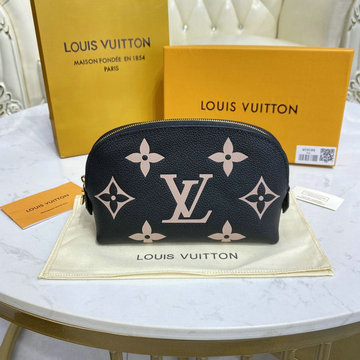 ルイヴィトン LOUISVUITTON 057-M59086　2021年最新入荷 ポシェット コスメティック ポーチ 手持ちかばん クラッチバッグ 化粧かばん モノグラム アンプラント レザー