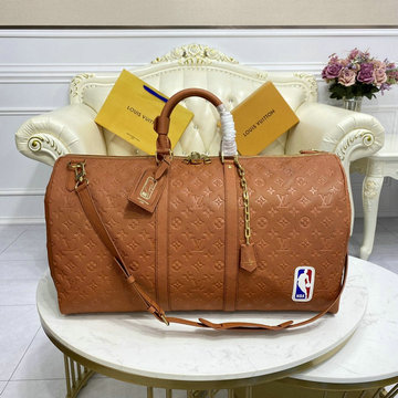 ルイヴィトン LOUISVUITTON 057-M57973　2021年最新入荷 キーポル バンドリエール 55 トラベルバッグ ダッフルバッグ 旅行かばん ボストンバッグ
