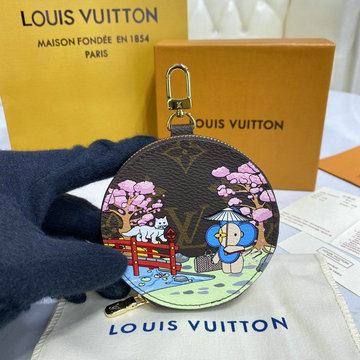 商品名称：ルイヴィトン LOUISVUITTON 057-M80864　2021年最新入荷 ポルトモネ ロン キーケース ヴィヴィエンヌ コインケース 小銭入れ キーホルダー バッグチャーム