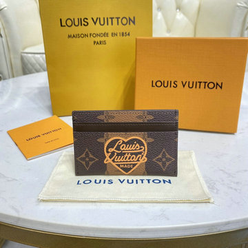 ルイヴィトン LOUISVUITTON 057-M81006　2021年最新入荷 ポルト カルト ダブル カードケース モノグラム ストライプ キャンバス