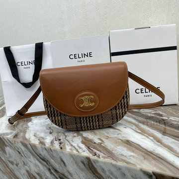 セリーヌ CELINE DDB-CE194152GZ　2021年最新入荷 スモール フラップバッグ 斜め掛け ショルダーバッグ レディースかばん トリオンフキャンバス