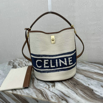 セリーヌ CELINE DDB-CE195572BTL　2021年最新入荷 ティーン バケット16 トートバッグ 2way 斜め掛け ショルダーバッグ レディースかばん テキスタイル