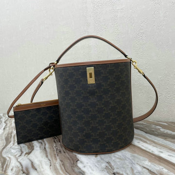 商品名称：セリーヌ CELINE DDB-CE195572BYK　2021年最新入荷 ティーン バケット16 トートバッグ 2way 斜め掛け ショルダーバッグ レディースかばん テキスタイル