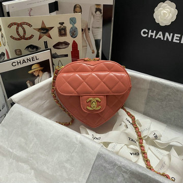 シャネル CHANEL CC-CH2061XFH　2021年最新入荷 ハート 斜め掛け ショルダーバッグ クロスボディバッグ レディースかばん ラムスキン