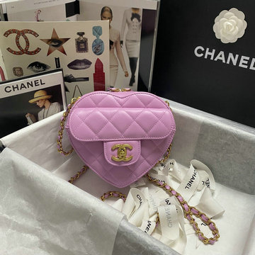 シャネル CHANEL CC-CH2061XZS　2021年最新入荷 ハート 斜め掛け ショルダーバッグ クロスボディバッグ レディースかばん ラムスキン