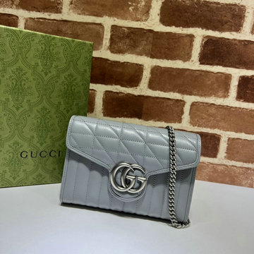 グッチ GUCCI 057-GG474575LLH　2021年最新作 GGマーモント チェーンウォレット クロスボディ 斜め掛け ショルダーバッグ レディースかばん レザー