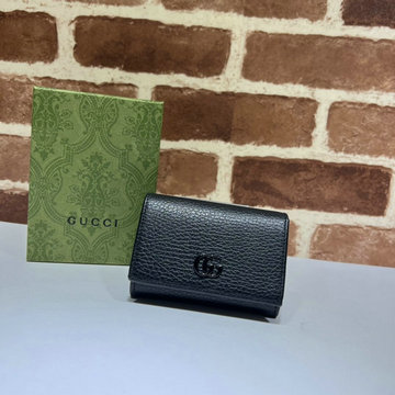 商品名称：グッチ GUCCI 057-GG644407BK　2021年最新作 GGマーモント ミディアム カードケース ウォレット 三つ折り短財布 ショートウォレット 札入れ
