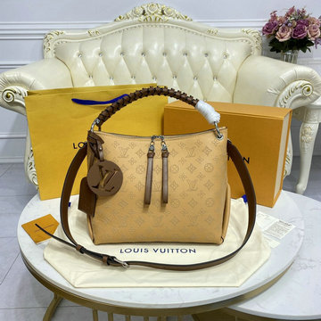 ルイヴィトン LOUISVUITTON 057-M56083K　2021年最新入荷 ボーヴル ホーボー ショルダーバッグ トップハンドルバッグ トートバッグ マヒナ カーフレザー