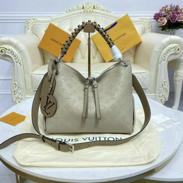 ルイヴィトン LOUISVUITTON 057-M56084　2021年最新入荷 ボーヴル ホーボー ショルダーバッグ トップハンドルバッグ トートバッグ マヒナ カーフレザー