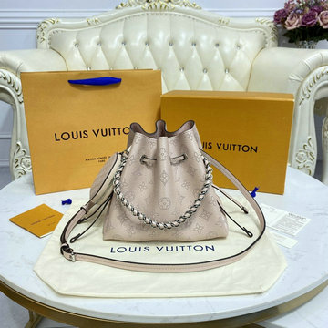 ルイヴィトン LOUISVUITTON 057-M57068　2021年最新入荷 ベラ 斜め掛け ショルダーバッグ レディースかばん クロスボディ ドローストリングバッグ マヒナレザー