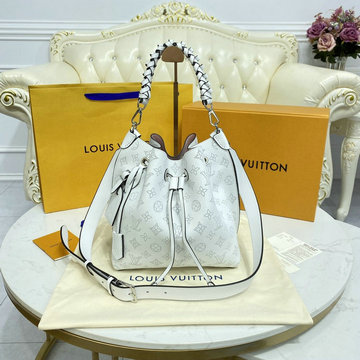 ルイヴィトン LOUISVUITTON 057-M58483　2021年最新入荷 ムリア トップハンドルバッグ ショルダーバッグ ドローストリングバッグ バゲットバッグ マヒナ レザー