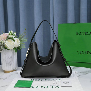 ボッテガヴェネタ BOTTEGAVENETA 025-BOV6613BK　2021年最新入荷 クレードル スモール ショルダーバッグ フラップクロージャー ホーボーバッグ レディースかばん