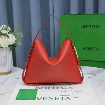 ボッテガヴェネタ BOTTEGAVENETA 025-BOV6613RD　2021年最新入荷 クレードル スモール ショルダーバッグ フラップクロージャー ホーボーバッグ レディースかばん