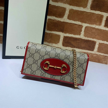 商品名称：グッチ GUCCI 025-GG621892BJH　2021年最新入荷 1955 ホースビット チェーン付き ウォレット 長財布 斜め掛け ショルダーバッグ クロスボディバッグ キャンパス