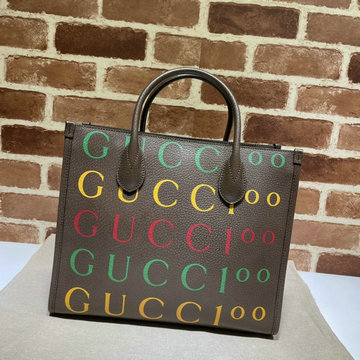グッチ GUCCI 025-GG680956BK　2021年最新入荷 100 スモール トートバッグ トップハンドルバッグ ハンドバッグ カーフレザー