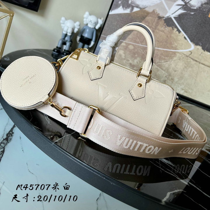 商品名称：ルイヴィトン LOUISVUITTON 025-M45994　2021年最新入荷 パピヨン BB トートバッグ ハンドバッグ 2way 斜め掛け ショルダーバッグ グレインレザー