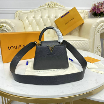 ルイヴィトン LOUISVUITTON 057-M56071  2020年最新入荷 カプシーヌ MINI トップハンドルバッグ トートバッグ 2way ショルダーバッグ トリヨンレザー