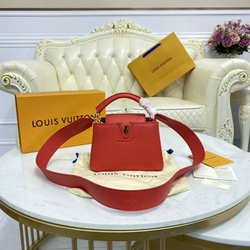 ルイヴィトン LOUISVUITTON 057-M56845　2021年最新入荷 カプシーヌ MINI ハンドバッグ トートバッグ 2way 斜め掛け ショルダーバッグ クロスボディバッグ