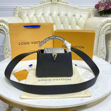 ルイヴィトン LOUISVUITTON 057-N96467　2021年最新入荷 カプシーヌ MINI ハンドバッグ トートバッグ 2way 斜め掛け ショルダーバッグ クロスボディバッグ