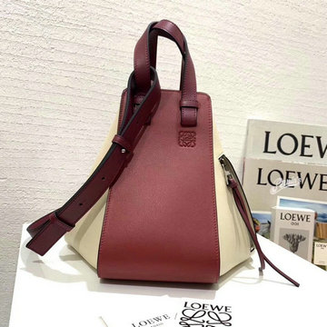 ロエベ LOEWE ZZ-LE1060PLBJ　2021年最新入荷 ハンモック ミニ ハンドバッグ トートバッグ ドローストリングバッグ レディースかばん カーフレザー
