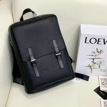 ロエベ LOEWE ZZ-LE5331BK　2021年最新入荷 ミリタリー バックパック マグネットクロージャー スクエア リュックサック メンズ リュック メンズかばん グレインカーフレザー