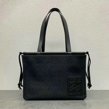 ロエベ LOEWE ZZ-LE6129BBK　2021年最新入荷 クッショントートバッグ ハンドバッグ 肩掛け ショルダーバッグ キャンバス カーフレザー