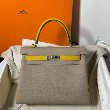 商品名称：エルメス HERMES 063-HKL25TGPYHY 2021年最新入荷 ケリー トップハンドルバッグ トートバッグ ハンドバッグ レディースかばん TOGO革