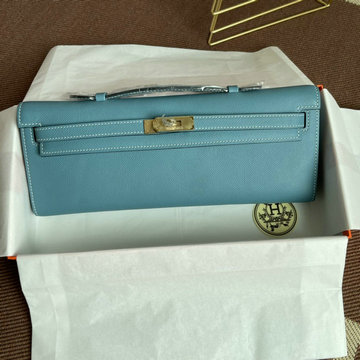 エルメス HERMES 063-HKL31SJNB 2021年最新入荷 ケリー31 トートバッグ クラッチバッグ 手持ちかばん イブリングバッグ エプソン