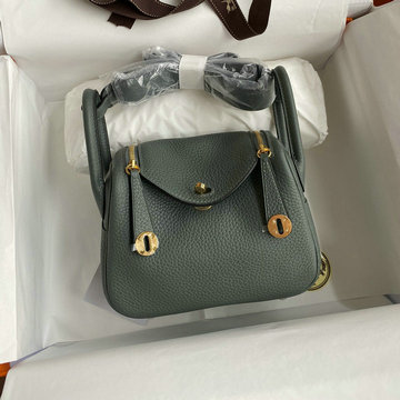 エルメス HERMES 063-HLD19TCJXG  2021年最新入荷 ミニ リンディ 斜め掛け ショルダーバッグ クロスボディバッグ スクエアバッグ TCレザー