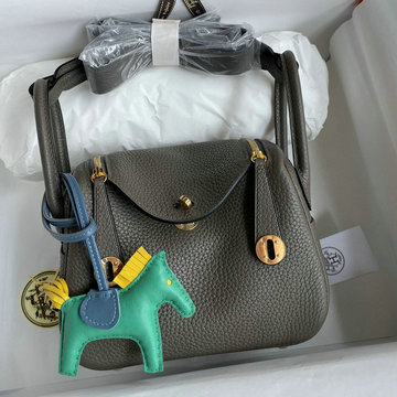 エルメス HERMES 063-HLD19TCJXH 2021年最新入荷 ミニ リンディ 斜め掛け ショルダーバッグ クロスボディバッグ スクエアバッグ TCレザー