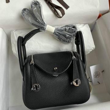 エルメス HERMES 063-HLD19TCYBK  2021年最新入荷 ミニ リンディ 斜め掛け ショルダーバッグ クロスボディバッグ スクエアバッグ TCレザー