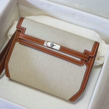 エルメス HERMES 063-HKLD25BYTH  2021年最新入荷 ケリー デペチェス ポーチ ストラップ付き 手持ちかばん クラッチバッグ ショルダーバッグ キャンパス