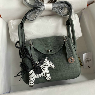 エルメス HERMES 063-HLD19TCYXG 2021年最新入荷 ミニ リンディ 斜め掛け ショルダーバッグ クロスボディバッグ スクエアバッグ TCレザー