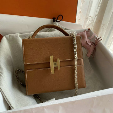 エルメス HERMES 063-HCH18SJJZ　2021年最新入荷 シネティック トップハンドルバッグ トートバッグ チェーンポーチ ショルダーバッグ スクエアバッグ ヴォーエプソン