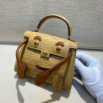 商品名称：エルメス HERMES 063-HKDO22EMQXS　2021最新入荷 ケリードール トップハンドルバッグ トートバッグ ハンドバッグ 手持ちかばん クロコ革