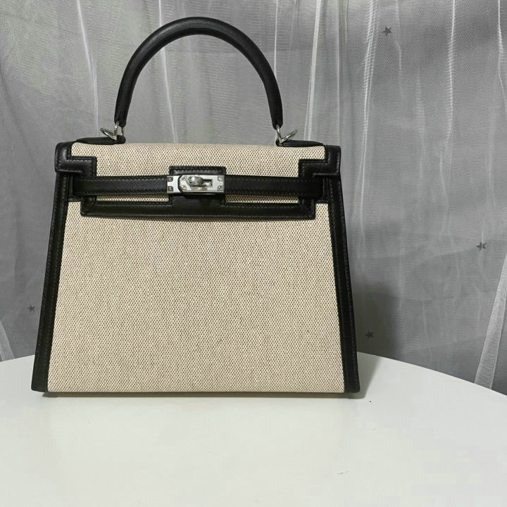 商品名称：エルメス HERMES 063-HKL25BSYBK　2021年最新入荷 ケリー トップハンドルバッグ トートバッグ ハンドバッグ レディースかばん キャンパス SWIFT
