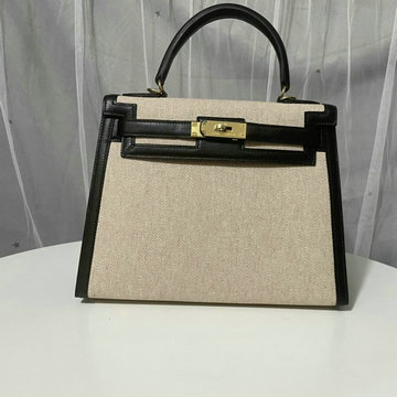 商品名称：エルメス HERMES 063-HKL28BSJBK　2021年最新入荷 ケリー トップハンドルバッグ トートバッグ ハンドバッグ レディースかばん キャンパス SWIFT