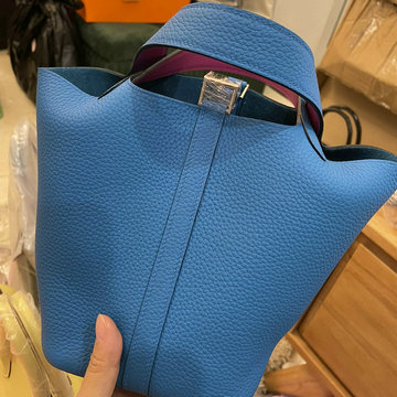 エルメス HERMES 063-HPC18TCPYFL　2021年最新入荷 ピコタン バケットバッグ トートバッグ ハンドバッグ ショッピングバッグ レディースかばん TCレザー