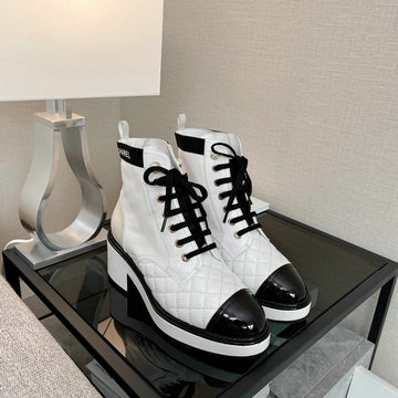 商品名称：シャネル CHANEL 26-CHJ21044　2021年秋冬最新入荷 マーティンブーツ レースアップシューズ フラットシューズ レディースシューズ 靴 カーフレザー