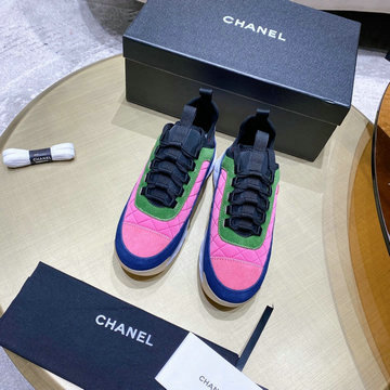 シャネル CHANEL 26-CHJ21048P　2021年秋冬最新入荷 スニーカー レースアップシューズ カジュアルシューズ レディースシューズ スポーツシューズ