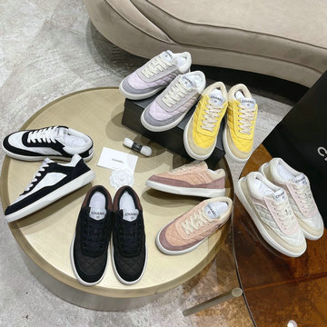 シャネル CHANEL 26-CHJ21050　2021年秋冬最新入荷 スニーカー スポーツシューズ レースアップシューズ カジュアルシューズ レディースシューズ カジュアルシューズ