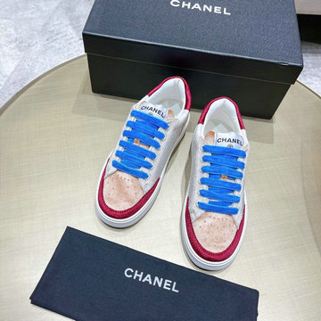 シャネル CHANEL 26-CHJ21054P　2021年秋冬最新入荷 スニーカー レースアップシューズ カジュアルシューズ レディースシューズ スポーツシューズ