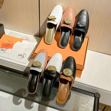 エルメス HERMES 26-HEJ21008Q　2021年最新入荷 ケリー ミュール パンプスサンダル 室外 レディース スリッパ カーフレザー