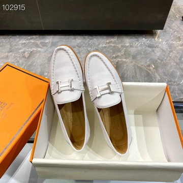 エルメス HERMES 26-HEJ21012　2021年秋冬最新入荷 ローファーシューズ フラットシューズ カーフレザーシューズ レディースシューズ