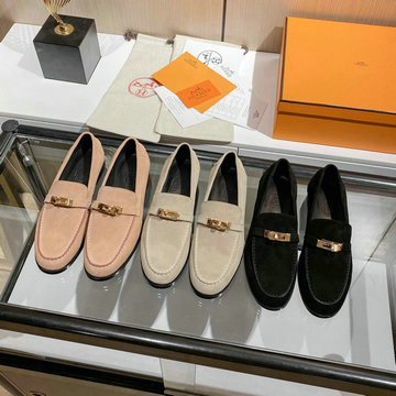 商品名称：エルメス HERMES 26-HEJ21014R　2021年秋冬最新入荷 ローファーシューズ パンプス フラットシューズ カーフレザーシューズ レディースシューズ